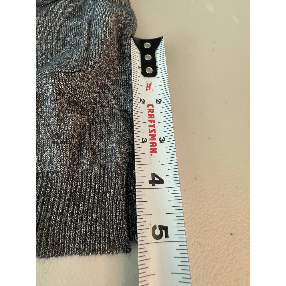 Zara Knit Black lightweight Sweater with dropped Sleeves & Front Pockets Size L - Picture 6 of 6